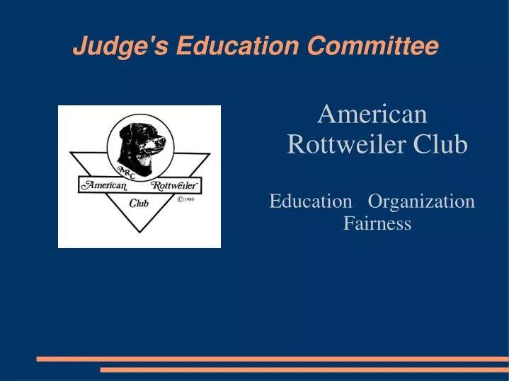 judge s education committee