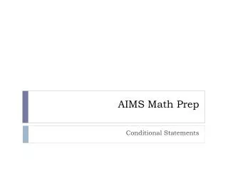 aims math prep