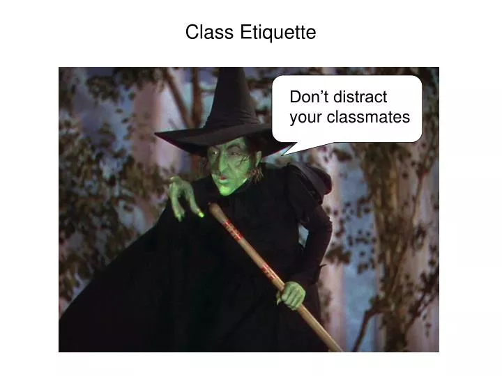 class etiquette