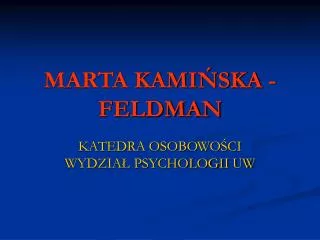marta kami ska feldman