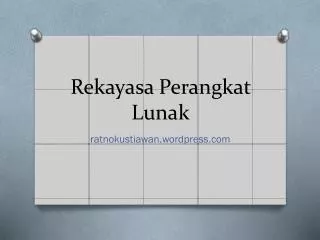 rekayasa perangkat lunak