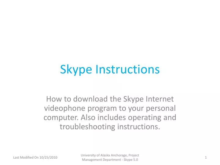 skype instructions