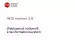 WIS version 2.0 - slide 1