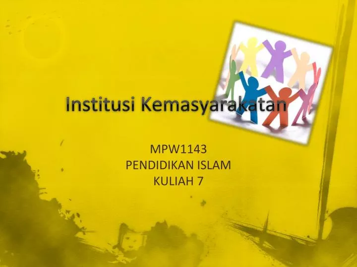 institusi kemasyarakatan