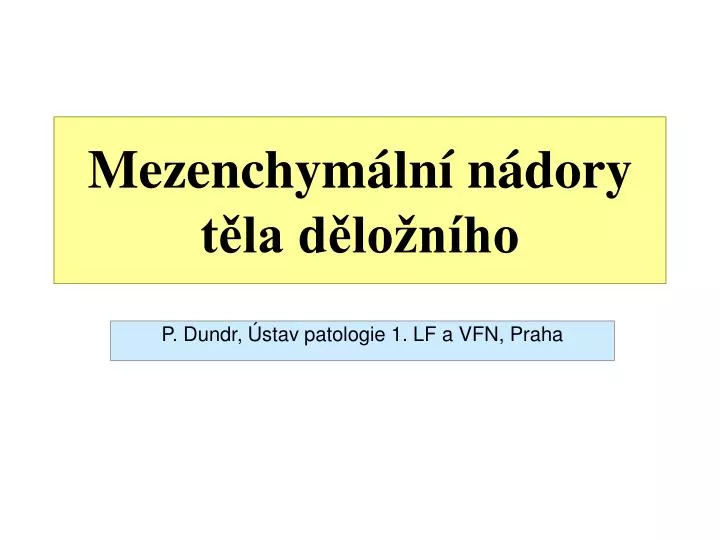 mezenchym ln n dory t la d lo n ho