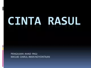 pengajian ahad pagi masjid darul iman noyontaan