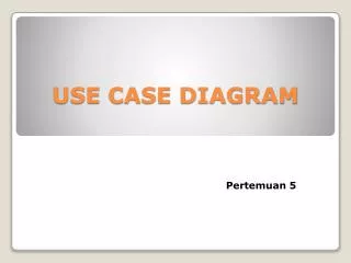 use case diagram
