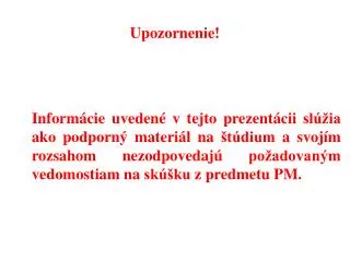 upozornenie