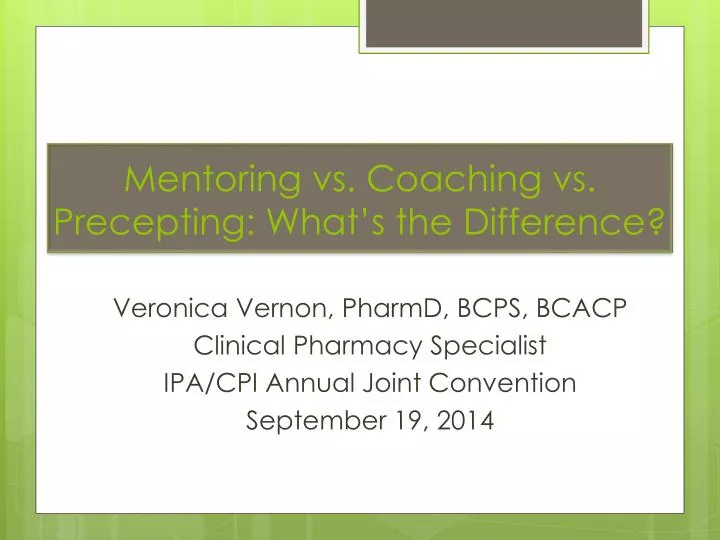 mentoring vs coaching vs precepting what s the difference