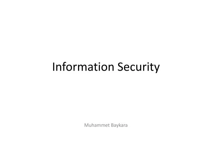 information security