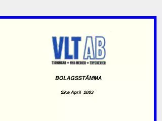 29 e april 2003