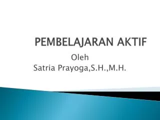 pembelajaran aktif