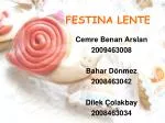 FESTINA LENTE - slide 1