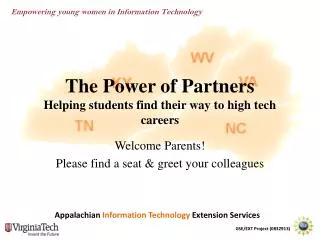 The Power of Partners Helping students find their way to high tech careers