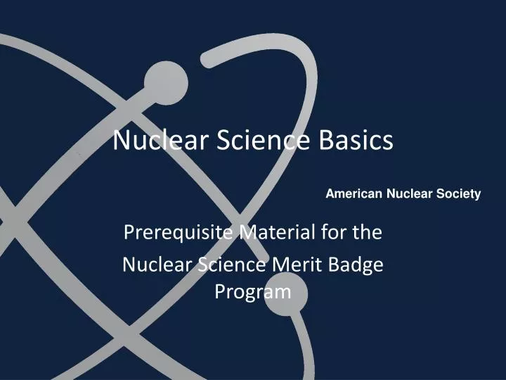 nuclear science basics