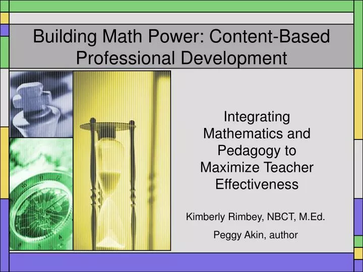 building math power content based professional development