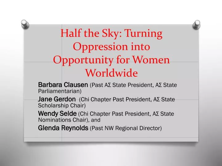 half the sky turning oppression into opportunity for women worldwide