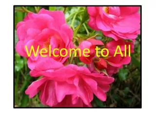 Welcome to All