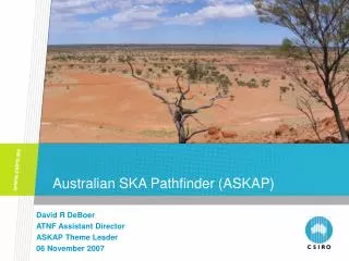 Australian SKA Pathfinder (ASKAP)