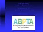 Sobre a ABPTA - slide 1