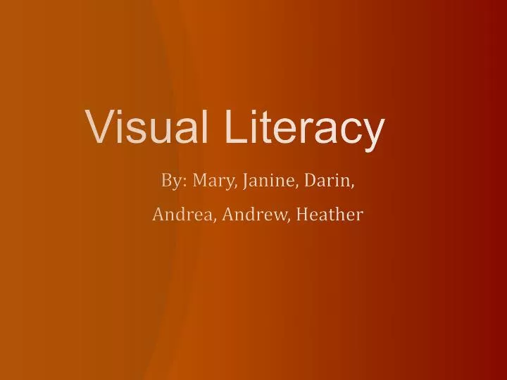 visual literacy