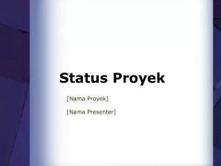 status proyek