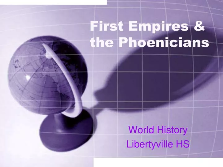 first empires the phoenicians