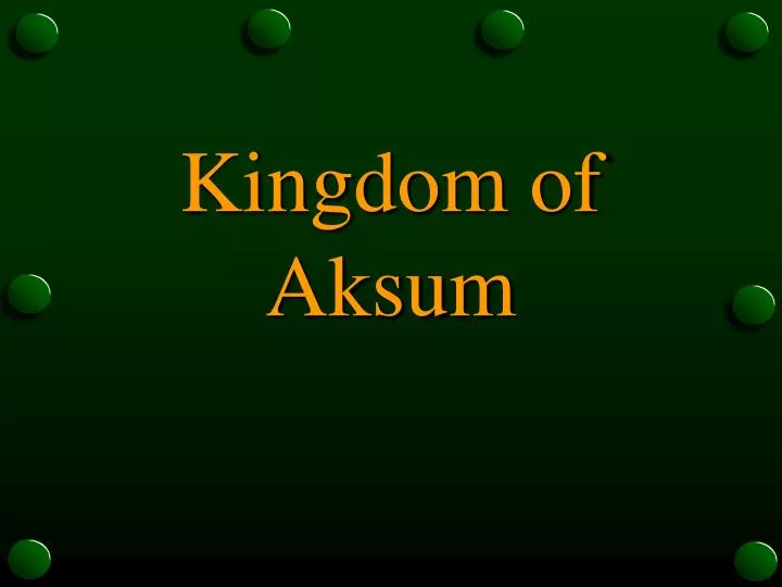 kingdom of aksum