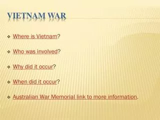 Vietnam War