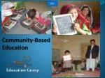 Community-Based Education - slide 1