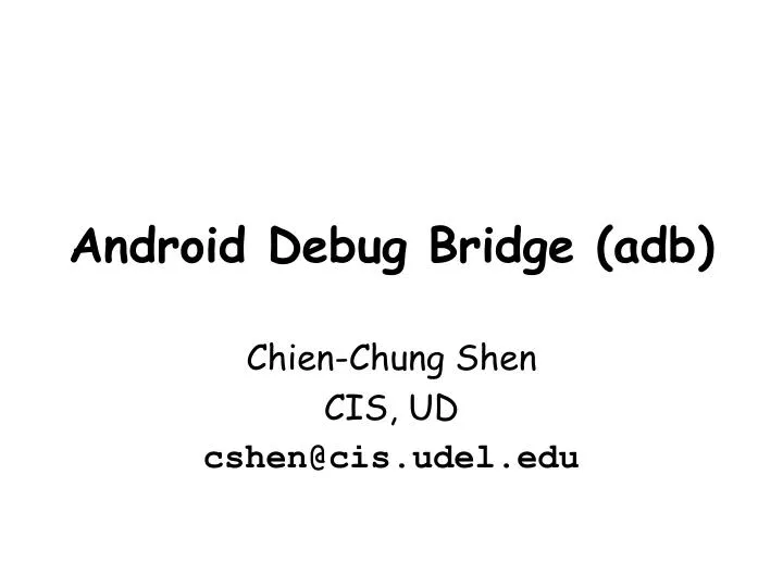 android debug bridge adb