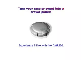 Turn your race or event into a crowd-puller!