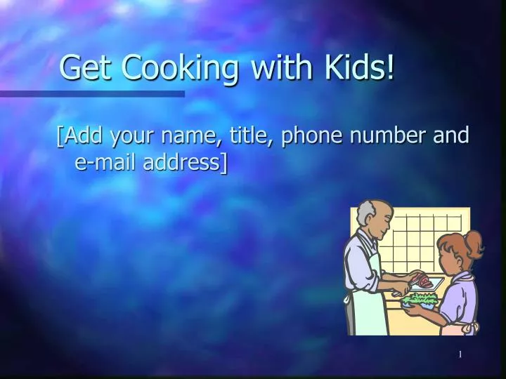 get cooking with kids