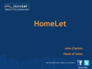 HomeLet John Clerkin Head of Sales