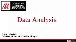 Data Analysis