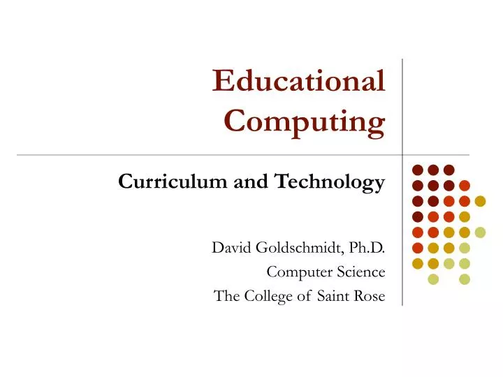 educational computing
