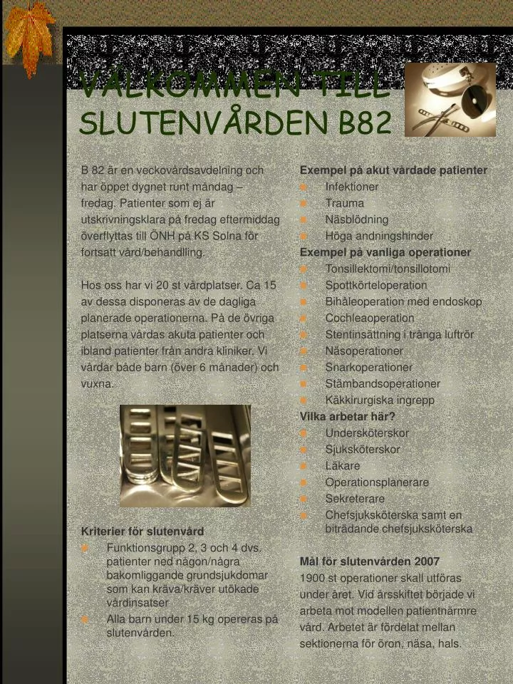 v lkommen till slutenv rden b82