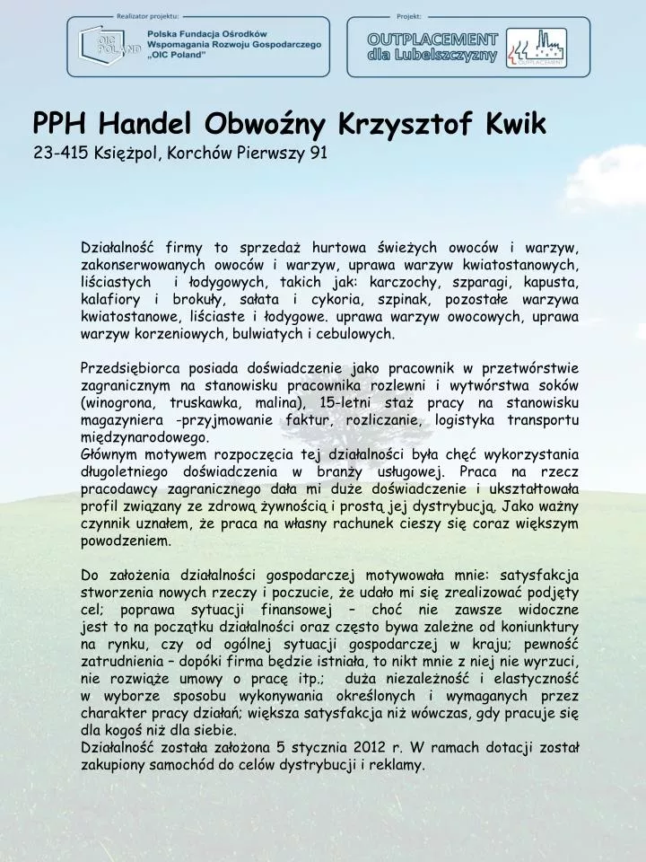 pph handel obwo ny krzysztof kwik 23 415 ksi pol korch w pierwszy 91