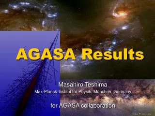 AGASA Results