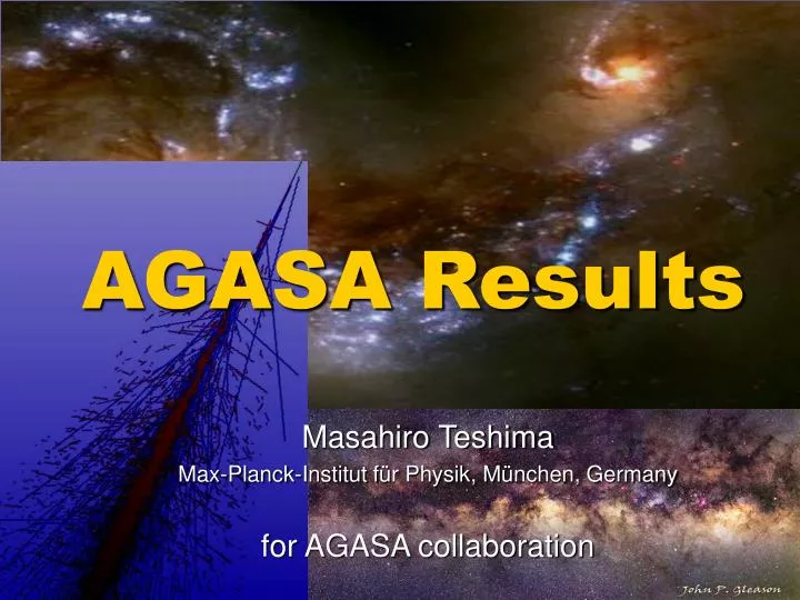 agasa results