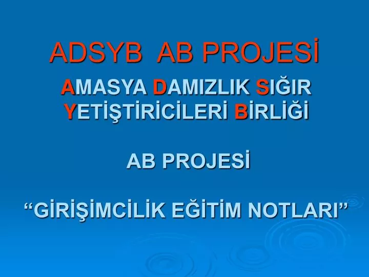 adsyb ab projes