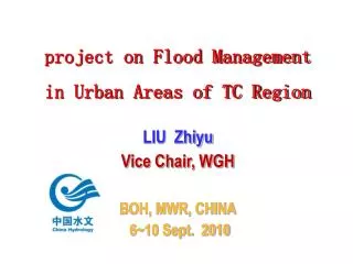 project on Flood Management in Urban Areas of TC Region