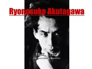 Ryonosuke Akutagawa