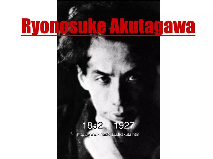 ryonosuke akutagawa