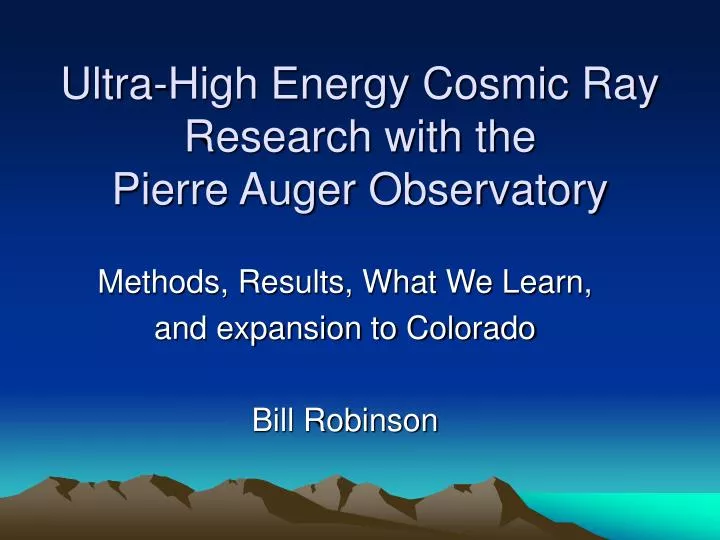 ultra high energy cosmic ray research with the pierre auger observatory