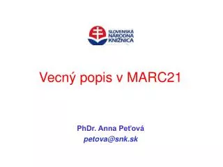 vecn popis v marc21