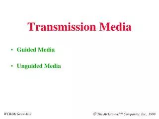 transmission media