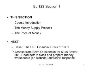 Ec 123 Section 1