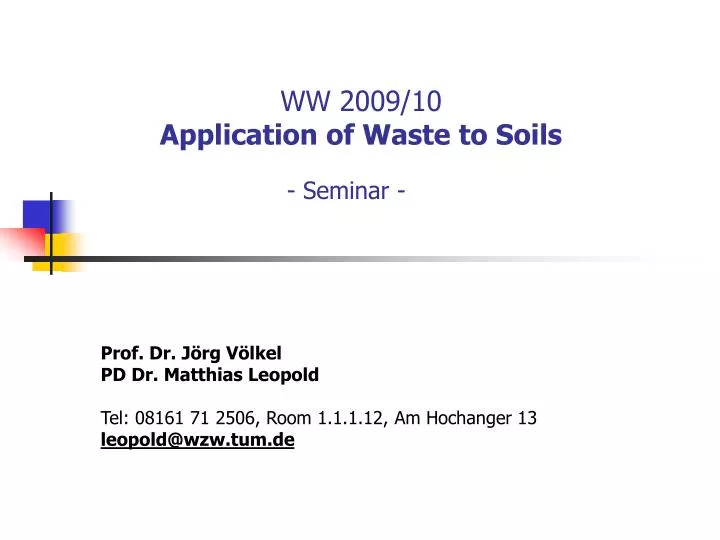 ww 2009 10 application of waste to soils