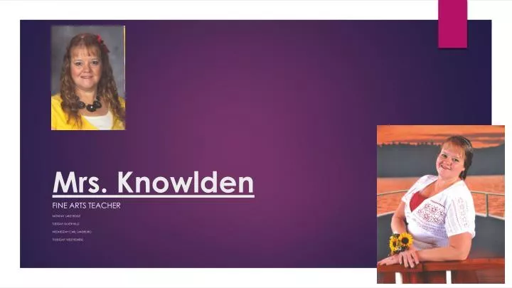 mrs knowlden